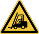Durable 173404 symbool -waarschuwing voor heftrucks- geel, zwart 1 stuk(s) (l x b x h) 430 x 430 x 0.4 mm