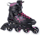 Tempish wox 2.0 lady inline skates - 84mm - fitness - zwart roze - maat 41