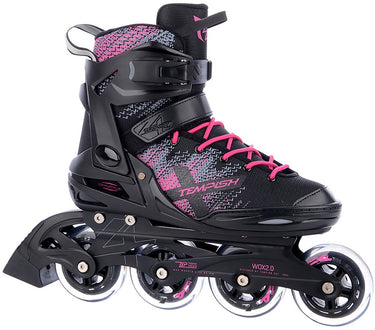 Tempish wox 2.0 lady inline skates - 84mm - fitness - zwart roze - maat 37