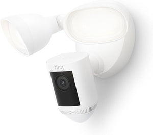 Ring floodlight cam wired pro - ip-beveiligingscamera - buiten - met schijnwerpers - wit