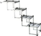 Trixie vouwtrap aluminium - 4-delig, slipvast, tot 75 kg - 160x37x70 cm