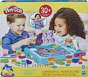 Play-doh play-do, creatieve studio met meer dan 30 tools en 10 potten modelleringsdeeg - de klassiekers