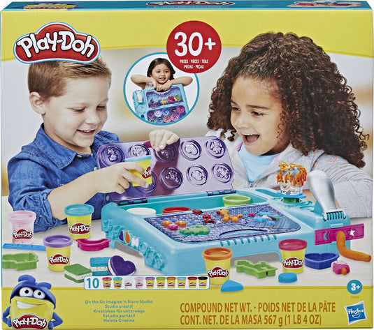 Play-doh play-do, creatieve studio met meer dan 30 tools en 10 potten modelleringsdeeg - de klassiekers