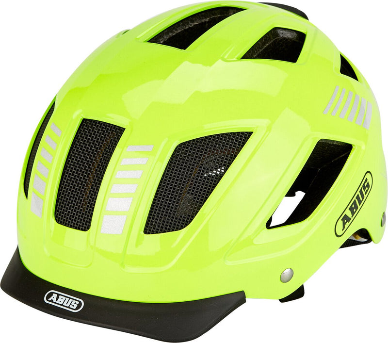 Afbeelding laden in galerijviewer, Abus fietshelm hyban 2.0 mips signal yellow m - 52-58 cm - geel - geschikt voor gebruik op elektrische fietsen - stadsfietsen - 420 g
