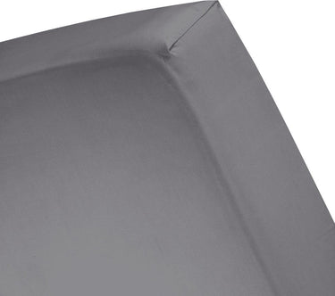 Cinderella hoeslaken - flanel - geschikt voor boxspring - 160 x 200 210 cm - tot 30 cm matrashoogte - antraciet