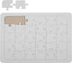 Creativ company kartonnen puzzel wit - 15x21cm
