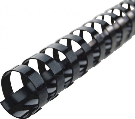 Gbc bindruggen plastic a4 12mm zwart 95vel