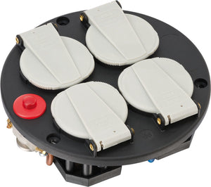 Brennenstuhl stekkerdoos, montageplaat, 4-voudig, ip20, 230 v 16 a, met thermostaat, 1081080