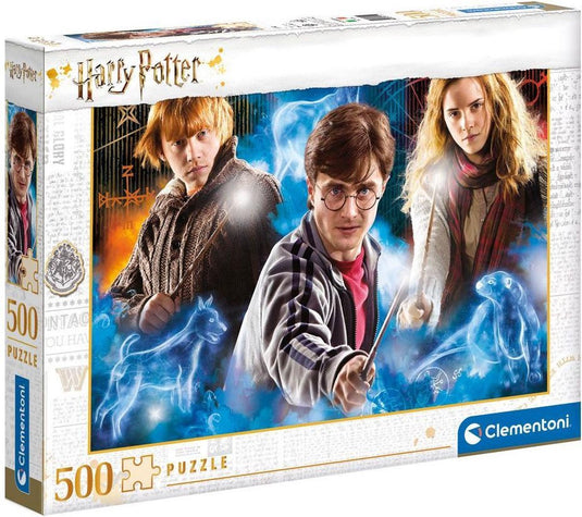 Clementoni - puzzel - 500 stukjes - harry potter 2 compact box - puzzel voor kinderen en volwassenen