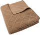 Jollein deken ledikant 100x150cm check knit biscuit teddy fleece