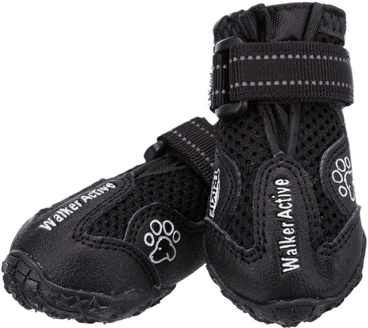 Trixie walker active - hondenschoentjes - xs - zwart - 2 st xs