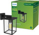 Philips bellini wandlamp vierkant - zwart - e27