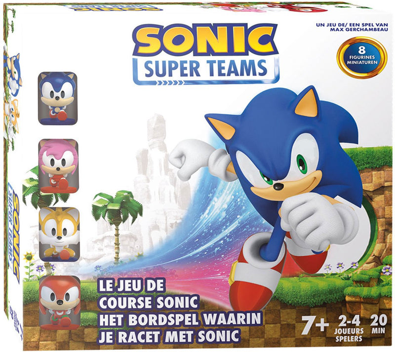 Afbeelding laden in galerijviewer, Zygomatic sonic super teams bordspel - race met sonic en vrienden - inclusief 8 miniaturen
