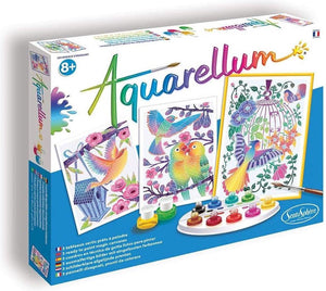 Sentosphère aquarellum - les oiseaux s'envolent