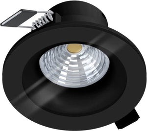 Eglo salabate inbouwarmatuur - led - ø 8,8 cm - zwart - dimbaar