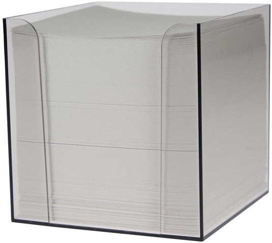 Merkloos sans marque memokubus 9,5x9,5x9,5cm wit