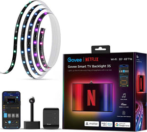 Govee slimme tv verlichting matter - 55-65 inch backlight 3s - netflix editie