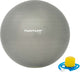 Tunturi anti burst fitness bal met pomp - yoga bal 65 cm - pilates bal - zwangerschapsbal – 220 kg gebruikersgewicht - incl trainingsapp – zilver