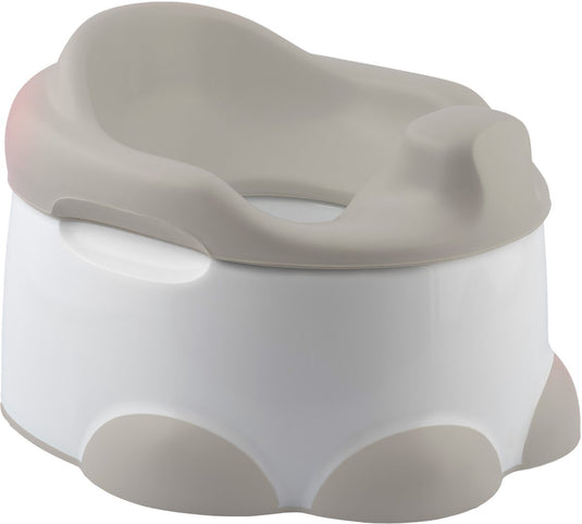 Bumbo step 'n potty taupe - toilet trainer- opstapje -toilet bril zitje - 3 in 1 wc potje - plaspotje - urinepotje - wc zindelijkheids training voor jongens meisjes - urinoirs voor kind peuter van 2 tot 7 jaar - wc verkleiner