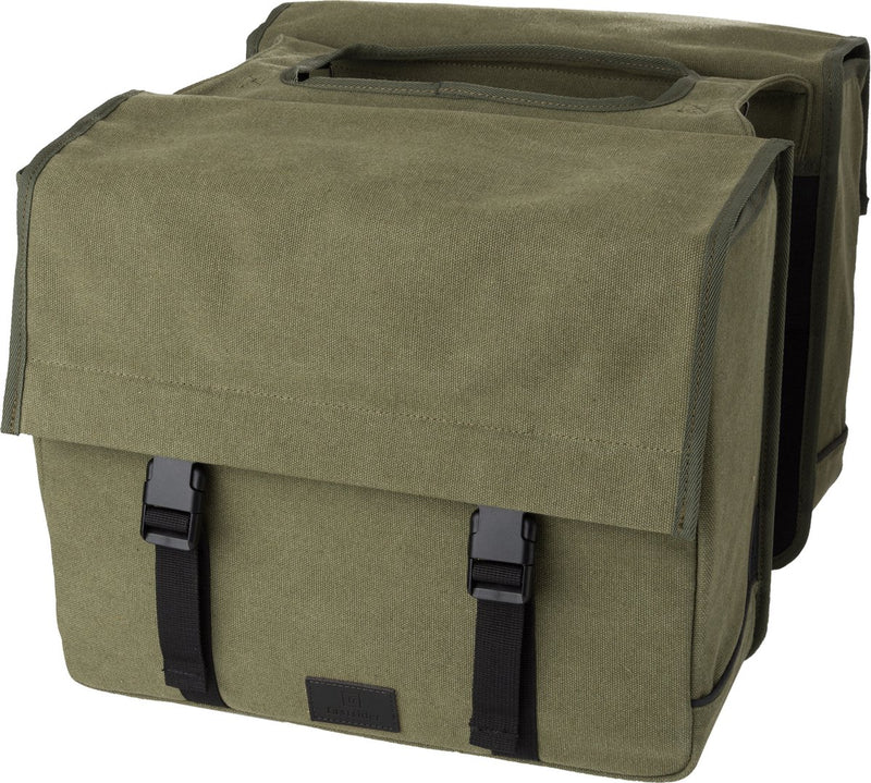 Afbeelding laden in galerijviewer, Fastrider celo dubbele fietstas - waterafstotend - 34 liter - groen

