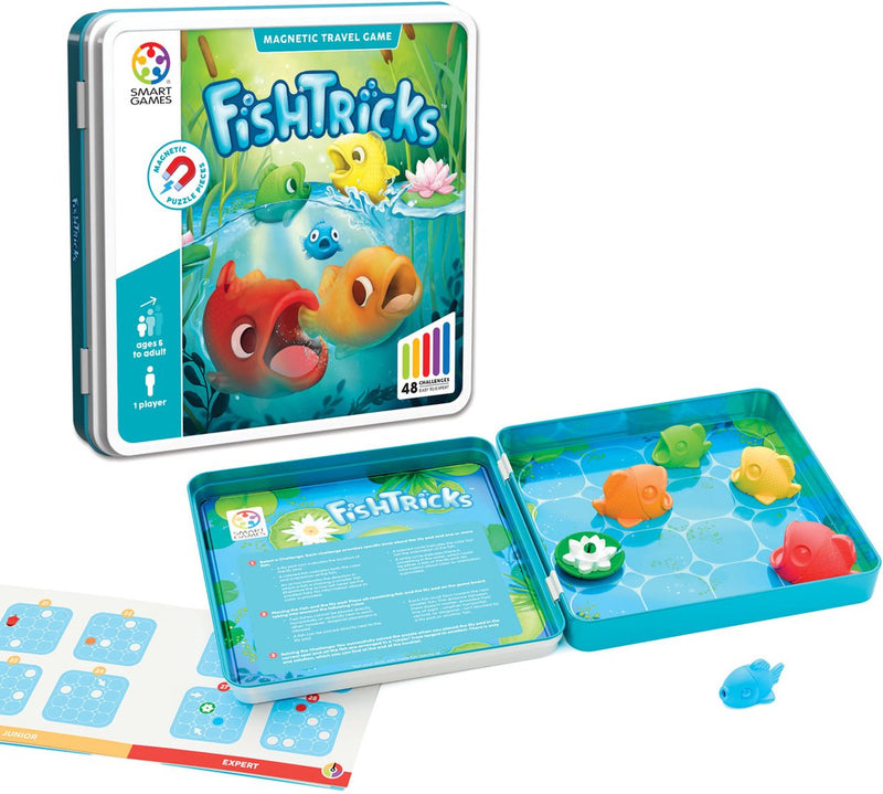 Afbeelding laden in galerijviewer, Smartgames fish tricks magnetisch reisspel
