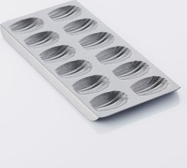 Point-virgule bakvorm - madeleines - 12 stuks - anti-aanbaklaag - 40x21x2cm