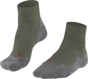 Falke tk5 short anti-blaar dun wol functioneel materiaal wandelsokken heren groen - maat 44-45
