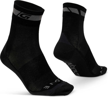 Gripgrab - merino regular cut fietssokken 1 paar wieler sokken - zwart - unisex - maat s (38-41)