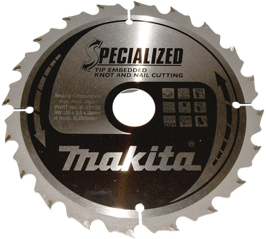 Makita specialized zaagblad 185x30x20z - b-33102