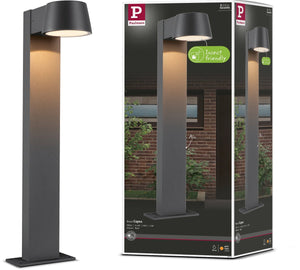 Paulmann led-bolderlamp capea insectvriendelijk ip44 500 mm 2200k 6w 450lm 230v 98° antraciet aluminium