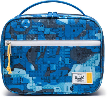 Herschel lego pop quiz lunch box little - abstract bricks blue