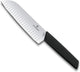 Victorinox swiss modern santokumes 17cm - kuiltjes - zwart