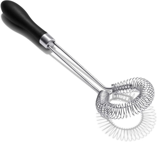Oxo roergarde plat 6 zwart - good grips spiraalgarde 28 cm rvs