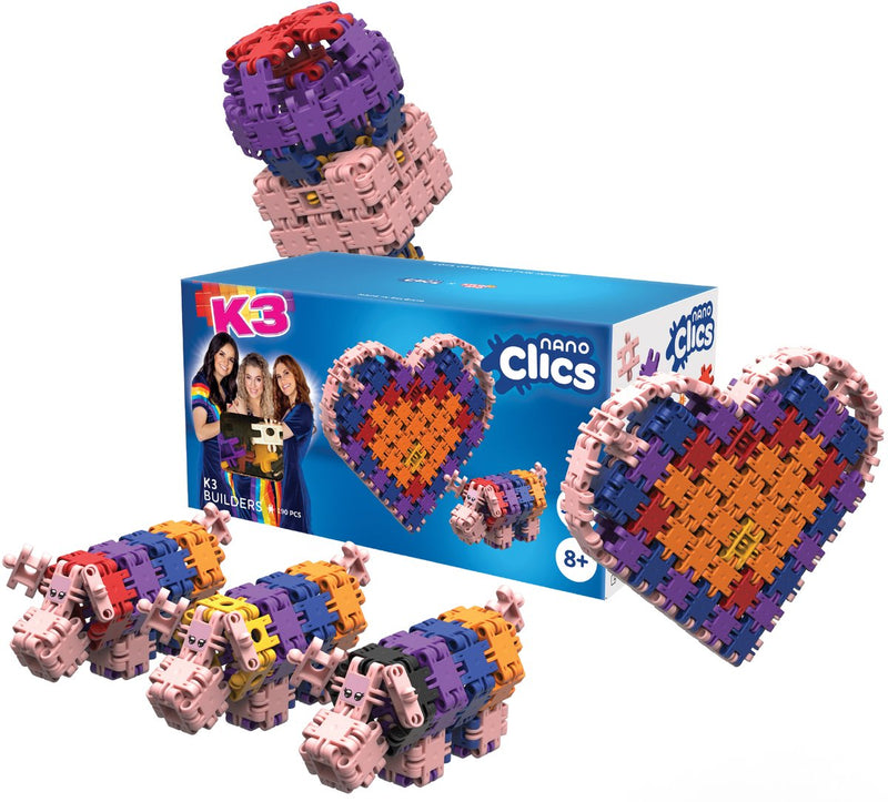 Afbeelding laden in galerijviewer, Clics nano - k3 builders bouwset - 190dlg.
