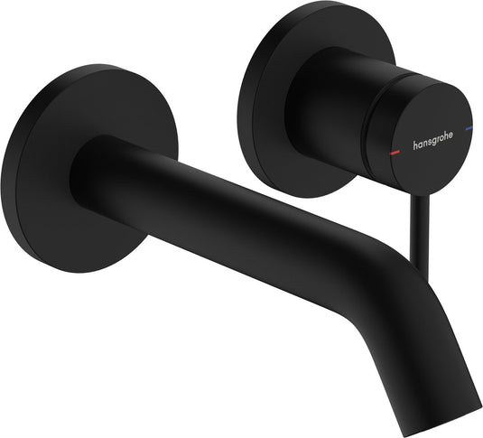 Hansgrohe tecturis s - inbouw wastafelkraan - voor wandmontage - ééngreeps bediening - 16,5 cm uitloop - mat zwart