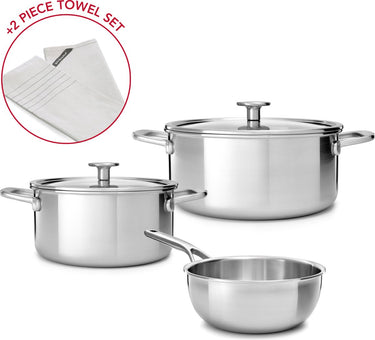 Kitchenaid multiply 7-delige pannenset - pfas-vrij