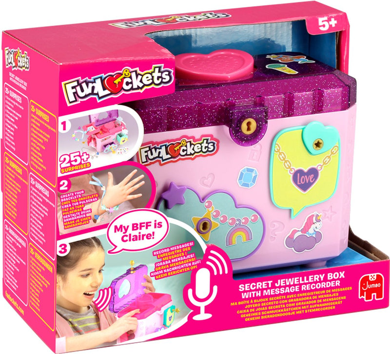 Afbeelding laden in galerijviewer, Funlockets jumbo geheime sieradendoos met berichtrecorder
