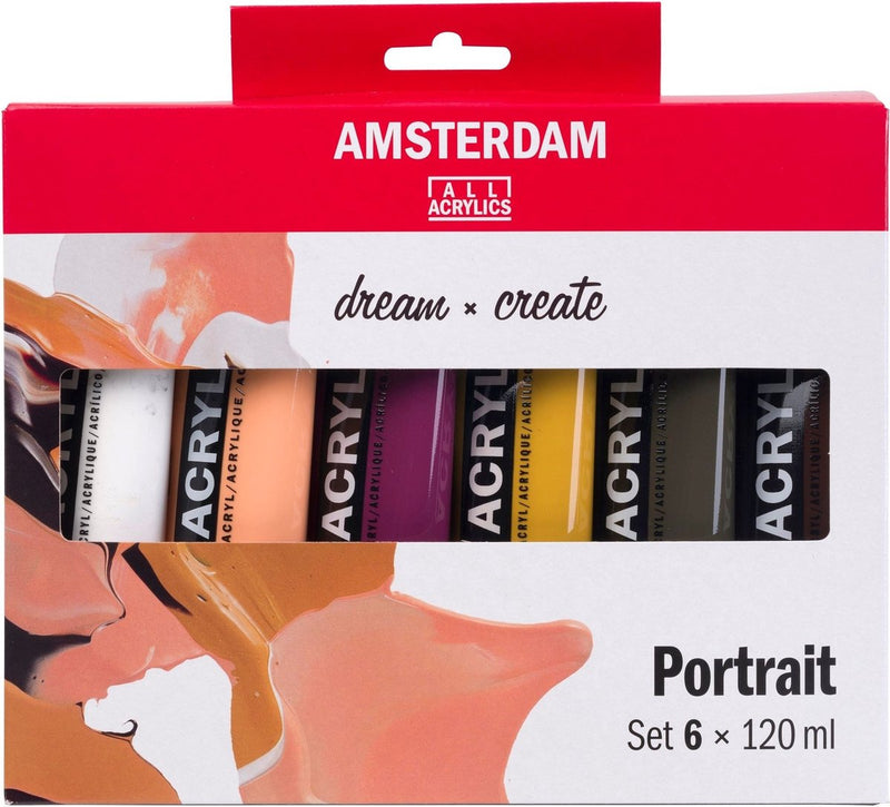 Afbeelding laden in galerijviewer, Bruynzeel amsterdam standard series acrylverf portret set 120ml, 6dlg.
