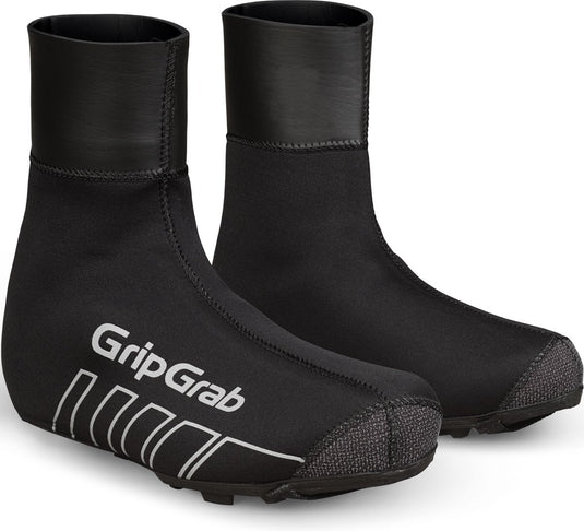 Gripgrab - racethermo x waterproof winter mtb gravel fietsoverschoenen mountainbike - zwart - unisex - maat xxxl