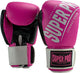 Super pro combat gear (kick)bokshandschoenen rebel zwart roze wit 8oz