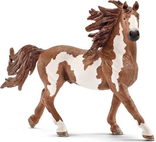 Schleich farm world speelgoed paard pinto hengst - realistisch detail.