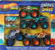 Hot wheels monster trucks sharks vs dinos multipack, voertuigenset, 3 jaar, metaal, kunststof, meerkleurig