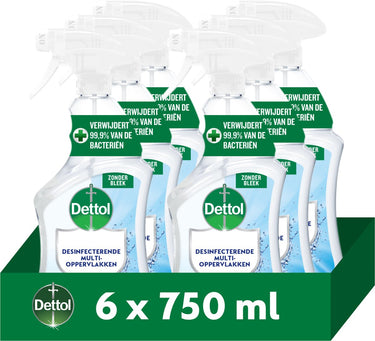 Dettol allesreiniger spray cleanser 750ml - 6 stuks - voordeelverpakking