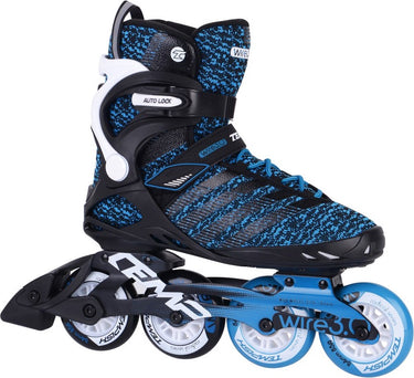 Tempish wire 3.0 84 skeelers – 4x84mm wielen – fitness inline skates – zwart blauw – maat 44