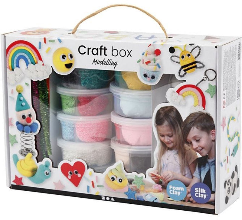 Afbeelding laden in galerijviewer, Creativ company https: www.cchobby.nl foam-clayr-en-silk-clayr-set-diverse-kleuren-1-set
