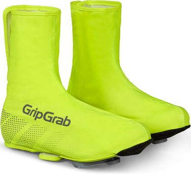 Gripgrab - ride waterdichte race fiets overschoenen wielren regen fietsoverschoenen - geel hi-vis - unisex - maat s (38 39)