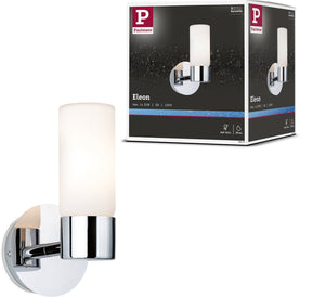 Paulmann wandlamp eleon ip44 g9 230v max. 33w dimbaar chroom, satijn