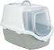Trixie - kattenbak vico - open top - met kap - lichtgrijs wit - 56x40x40 cm