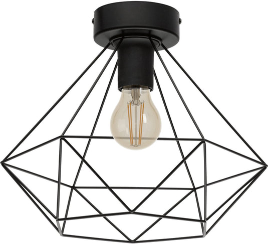 Eglo tarbes plafondlamp - e27 - ø 32,5 cm - zwart