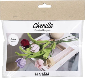 Creativ company cc mini hobbyset bloemen van chenilledraad